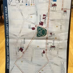 First Night Morris County - First night map