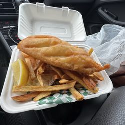 Mrs. H's Fish & Chips - Haddock and chips dinner