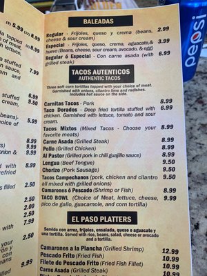 Menu photo 3 El Paso Taco Grill Farmingdale, NY
