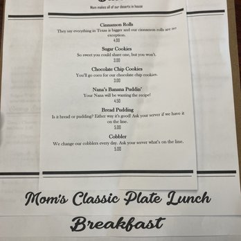 Mom's Country Kitchen - Menu - American Near Me - Houston, Texas