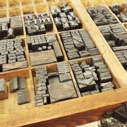 Austin Book Arts Center - Tray of Type for Letter Press