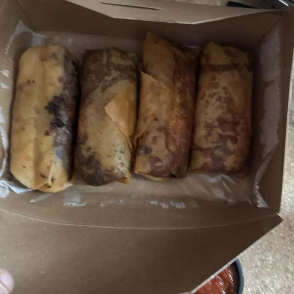 Steak philly, chicken philly and chicken parm (labeled on outside of box) Steak philly, chicken philly and chicken parm (labeled on outside of box)