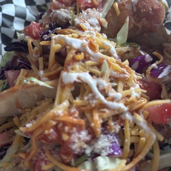 Indiego Tasting House - Fish tacos -set of four - American Near Me - Bishop, California Indiego Tasting House - Fish tacos -set of four - American Near Me - Bishop, California