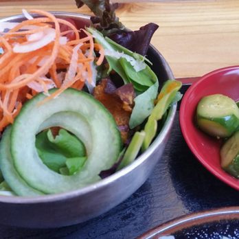RAMEN-SAN - Side salad and cucumber kimchi - Ramen Near Me - Chicago, Illinois RAMEN-SAN - Side salad and cucumber kimchi - Ramen Near Me - Chicago, Illinois