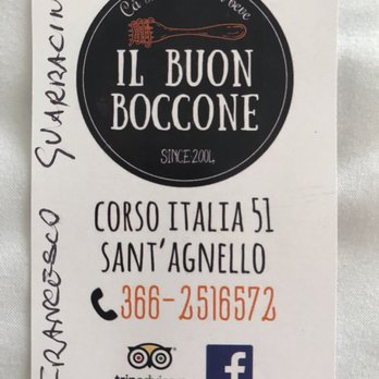 Il Buon Boccone - Mediterranean Near Me - Sant'Agnello, NA