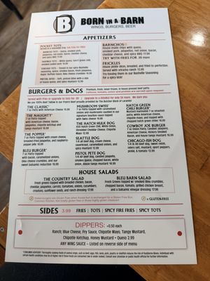 Menu photo 2 Born In A Barn Laramie, WY