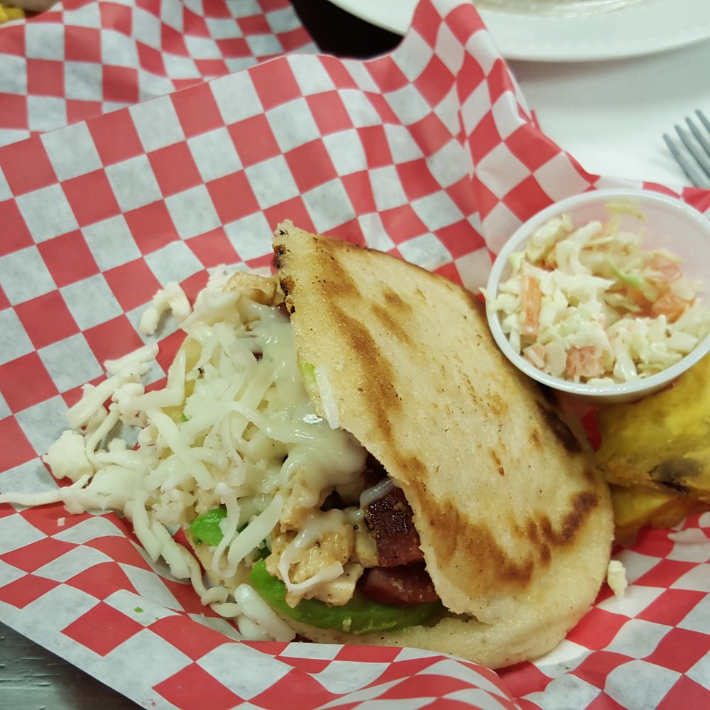 Cafe Unique - Arepa special of the day "La Surena" - Venezuelan Near Me - Midland, Texas