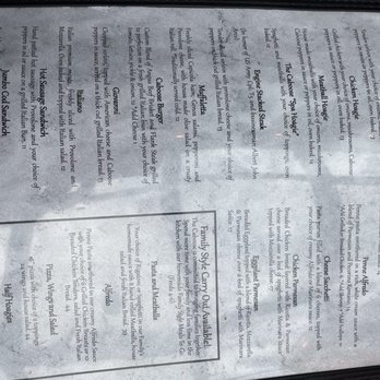 The Caboose - Menu - hoagies - Italian Near Me - Clarksburg, West Virginia