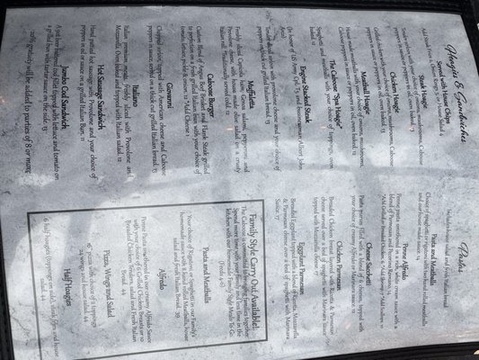 Menu photo 1 The Caboose Clarksburg, WV