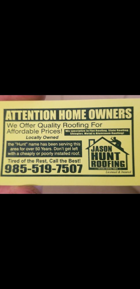 Slide of Jason Hunt Roofing