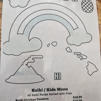 South Kona Grindz - Kids menu 6/24 - Fish & Chips Near Me - Captain Cook, Hawaii