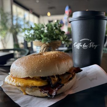 Vanessa’s Coffee Shop - Bacon Egg and Cheddar Bagel Sandwich - Coffee & Tea Near Me - Kissimmee, Florida Vanessa’s Coffee Shop - Bacon Egg and Cheddar Bagel Sandwich - Coffee & Tea Near Me - Kissimmee, Florida
