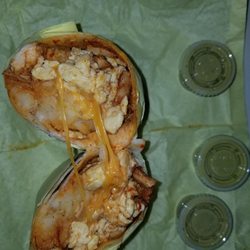 Breakfast chicken burrito