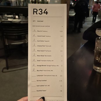 Row 34 - Seaport - Menu - New American Near Me - Boston, Massachusetts Row 34 - Seaport - Menu - New American Near Me - Boston, Massachusetts