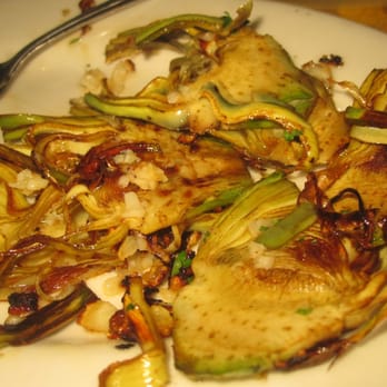 Esperpento - Alcachofas A la Plancha ($5.50): Thinly sliced artichokes are grilled with garlic and parsley. - Spanish Near Me - San Francisco, California Esperpento - Alcachofas A la Plancha ($5.50): Thinly sliced artichokes are grilled with garlic and parsley. - Spanish Near Me - San Francisco, California