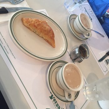 Versailles - Guava and cheese pastry with cafe con leche - Cuban Near Me - Miami, Florida Versailles - Guava and cheese pastry with cafe con leche - Cuban Near Me - Miami, Florida