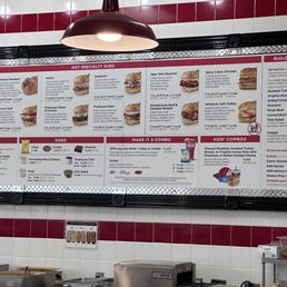 Menu board at Firehouse Subs 2023 Menu board at Firehouse Subs 2023