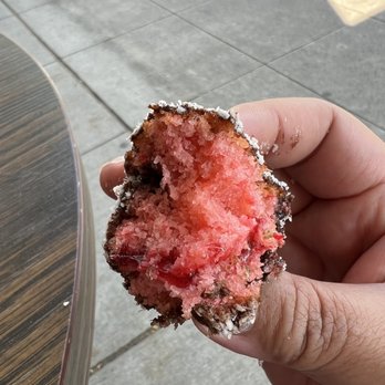 Australian Pie Company - Inside one of the Berry Lamingtons. So moist and delicious. Would be perfect with tea or coffee. - Bakeries Near Me - Burien, Washington