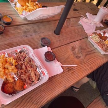 Chop Shop BBQ & Grill - Pulled Pork platter - Food Trucks Near Me - Raleigh, North Carolina