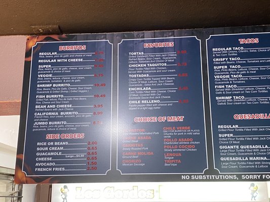Menu photo 3 Los Gordos Fair Oaks, CA Menu photo 3 Los Gordos Fair Oaks, CA