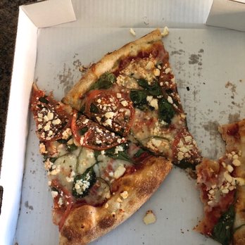 Saroki's Crispy Chicken & Pizza - Tomatoe, Basil and Feta pizza AMAZING!!! - Pizza Near Me - Wixom, Michigan