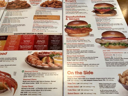 Menu photo 1 Hooters Melrose Park, IL