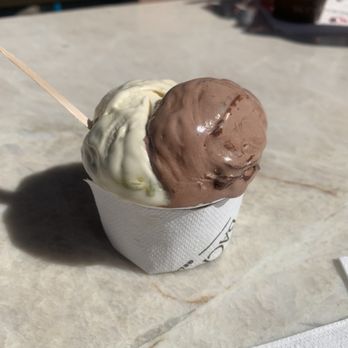Bacio Di Latte - pistachio & giandujotto (hazelnut & chocolate) - Gelato Near Me - Irvine, California