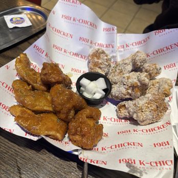 1981 K Chicken - Crispy Fried Wings: honey glazed soy and honey butter - Korean Near Me - Overland Park, Kansas