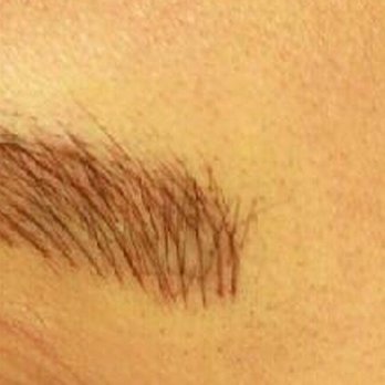 Hera Permanent Makeup - Brows immediately after first tattoo (very dark). The initial brows (pre-touch up) were a little shorter than I like. - Makeup Artists Near Me - Los Angeles, California