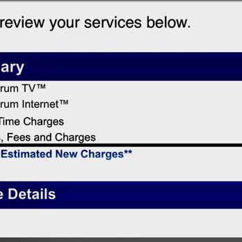 Spectrum - This was the email confirmation reflecting the service and charges. - Television Service Providers Near Me - Wesley Chapel, Florida