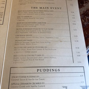 Biddy Mulligans - The menu has salads and vegan choices along with the usual pub food. - Irish Near Me - Edinburgh, EDH Biddy Mulligans - The menu has salads and vegan choices along with the usual pub food. - Irish Near Me - Edinburgh, EDH