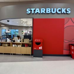 Target - As you leave or enter, you see the Starbucks in the front