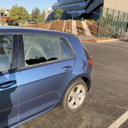 Global Auto Repair & Glass - My driver side passages window, accidentally broken by ground maintenance with a weed whacker.