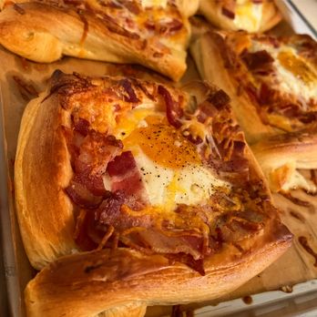 Baked. By Christiana - a pan of breakfast pastries - Desserts Near Me Baked. By Christiana - a pan of breakfast pastries - Desserts Near Me