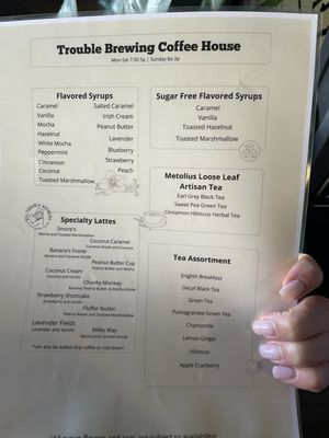 Menu photo 3 Trouble Brewing Coffee House Haddon Heights, NJ Menu photo 3 Trouble Brewing Coffee House Haddon Heights, NJ