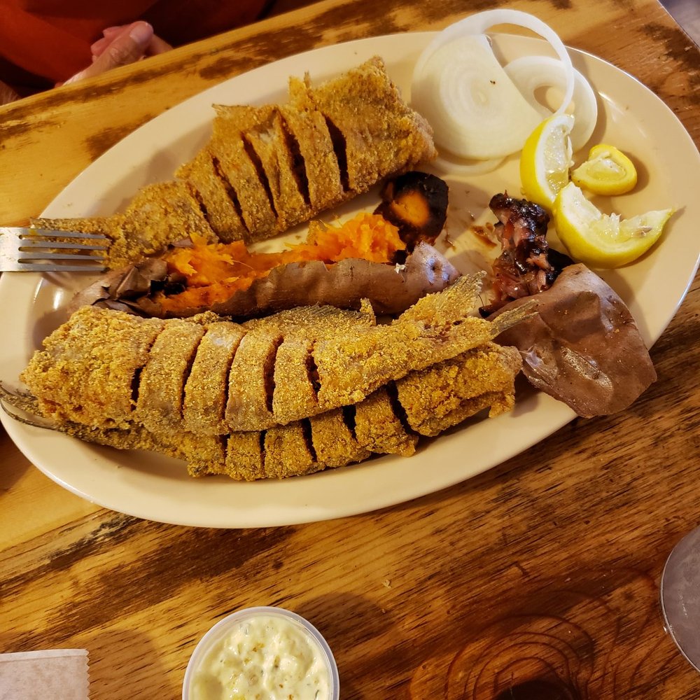 Waltons Restaurant - Large whole catfish plate - Southern Near Me - Rogersville, Alabama Waltons Restaurant - Large whole catfish plate - Southern Near Me - Rogersville, Alabama