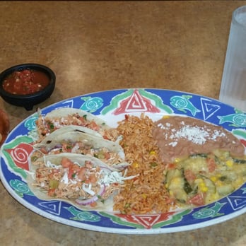 La Olla Mexican Cafe - Soft shell chicken tacos platter with rice, beans, and calabacitas (veggies with in-house light cheese sauce). - Mexican Near Me - Tucson, Arizona La Olla Mexican Cafe - Soft shell chicken tacos platter with rice, beans, and calabacitas (veggies with in-house light cheese sauce). - Mexican Near Me - Tucson, Arizona