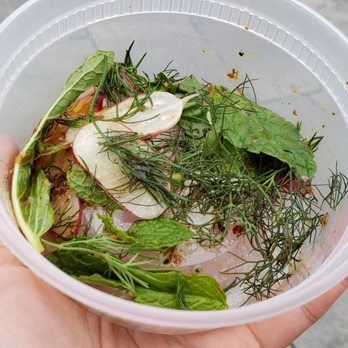 Floriana - Radish salad that goes with the black bass entree - Bars Near Me - Wilmington, North Carolina Floriana - Radish salad that goes with the black bass entree - Bars Near Me - Wilmington, North Carolina