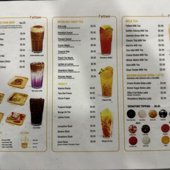 Fatbee Cafe - Menu - Bubble Tea Near Me - Everett, Washington Fatbee Cafe - Menu - Bubble Tea Near Me - Everett, Washington