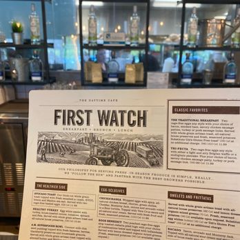 First Watch - Sitting at a bar at 9am! Looking forward to a good experience - Breakfast & Brunch Near Me - Augusta, Georgia