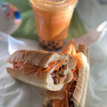 Bun Me! - Caramelized pork Bun and Thai tea boba IG: @ammysalamii - Vietnamese Near Me - Northridge, California Bun Me! - Caramelized pork Bun and Thai tea boba IG: @ammysalamii - Vietnamese Near Me - Northridge, California