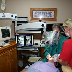 Randy Daniel, DDS - Dr. Randy Daniel treats a patient.