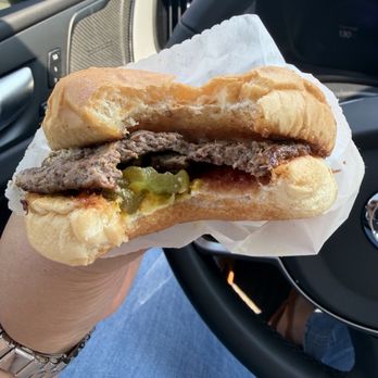 PICK-QUICK Drive In - Single original cheeseburger - Fast Food Near Me - Seattle, Washington