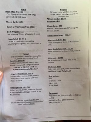 Menu photo 2 Boathouse Brewpub & Restaurant Ely, MN