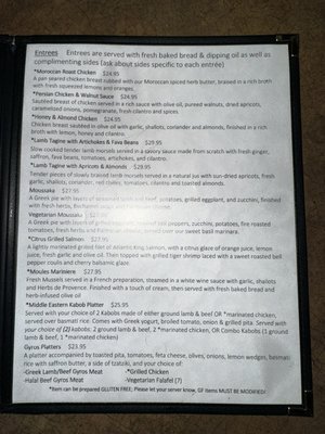 Menu photo 1 Caspian Cafe Colorado Springs, CO