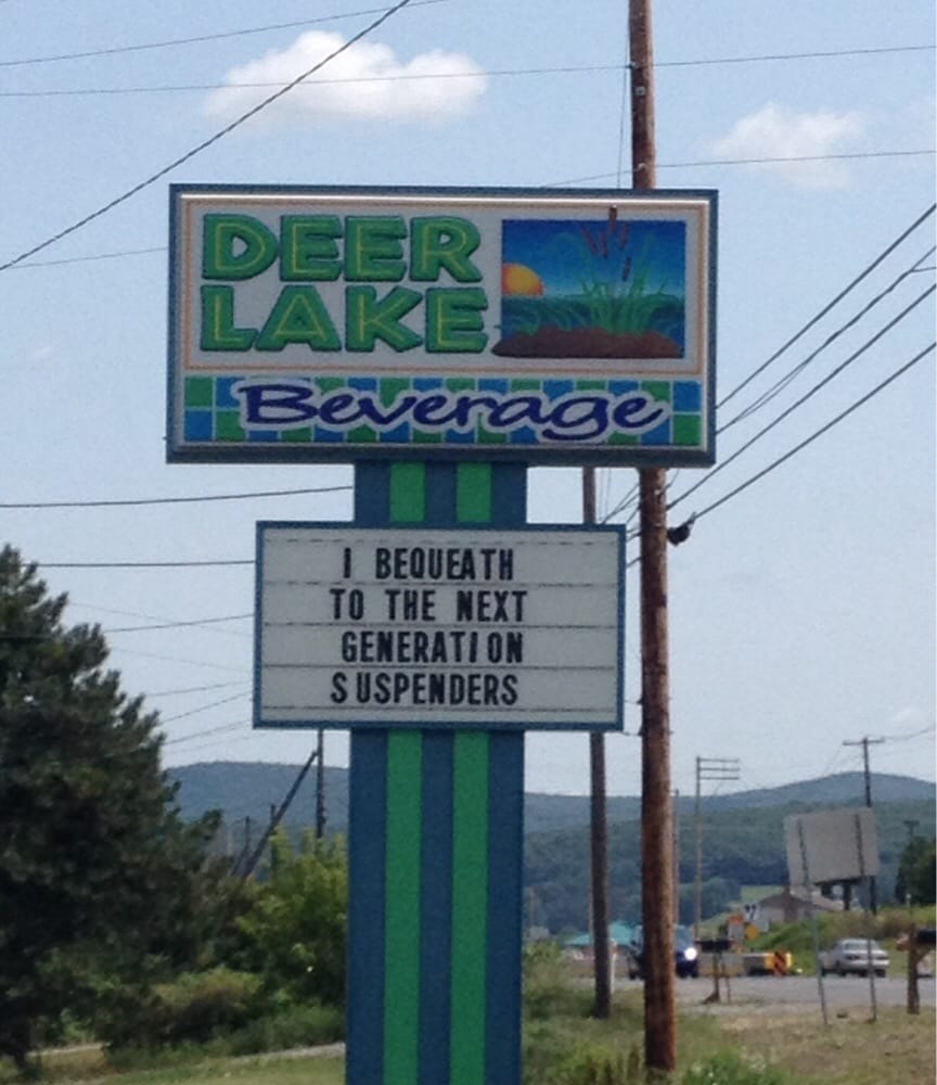 DEER LAKE BEVERAGE CENTER Updated September 2024 RR 61, Orwigsburg