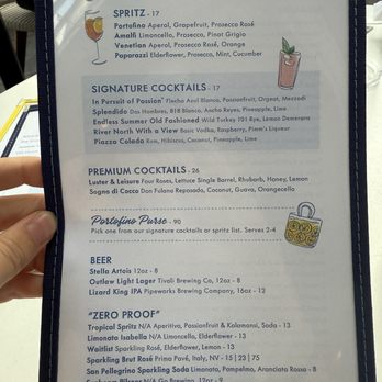 Pizzeria Portofino - cocktail menu - Pizza Near Me - Chicago, Illinois