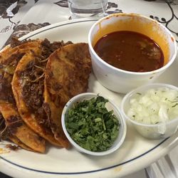 Vista Linda Mexican Restaurant - 3 quesa birria tacos