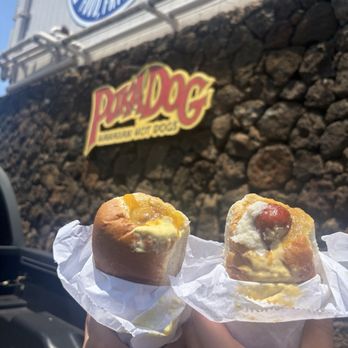Puka Dog - Puka dog Kauai mango relish (left) puka dog pineapple and coconut relish (right) - Hot Dogs Near Me - Koloa, Hawaii Puka Dog - Puka dog Kauai mango relish (left) puka dog pineapple and coconut relish (right) - Hot Dogs Near Me - Koloa, Hawaii