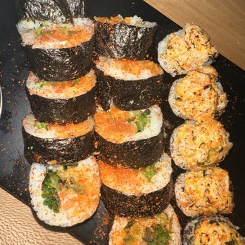 SUSHI-SAN - Space scallop and spicy salmon - Sushi Bars Near Me - Chicago, Illinois SUSHI-SAN - Space scallop and spicy salmon - Sushi Bars Near Me - Chicago, Illinois